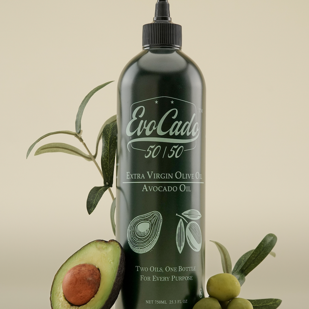 
                  
                    EvoCado  - 50% Extra Virgin Olive Oil / 50% Avocado Oil
                  
                