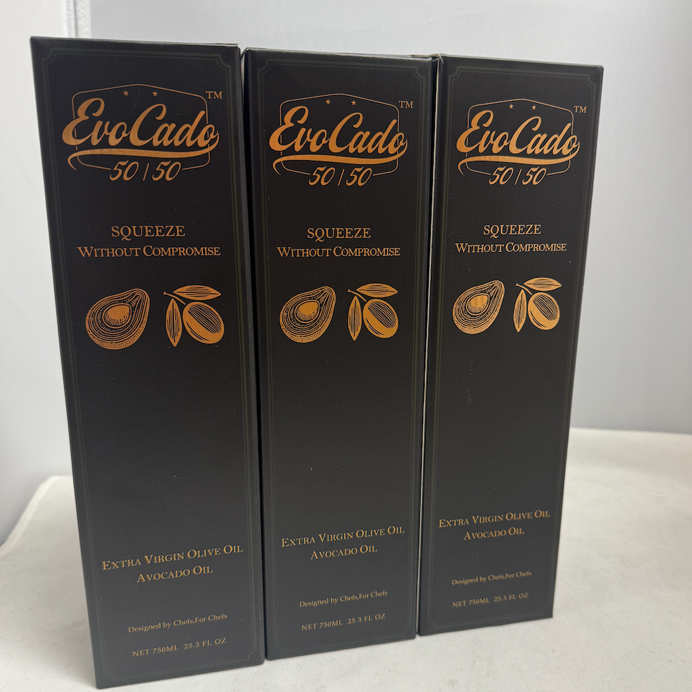 
                  
                    EvoCado  - 50% Extra Virgin Olive Oil / 50% Avocado Oil
                  
                